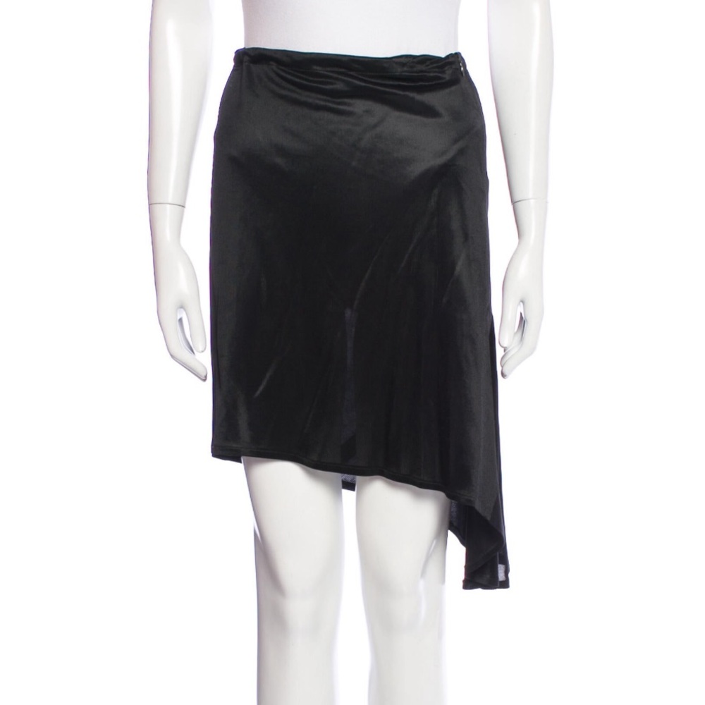 Ann Demeulemeester Black KneeLength Asymmetrical Skirt